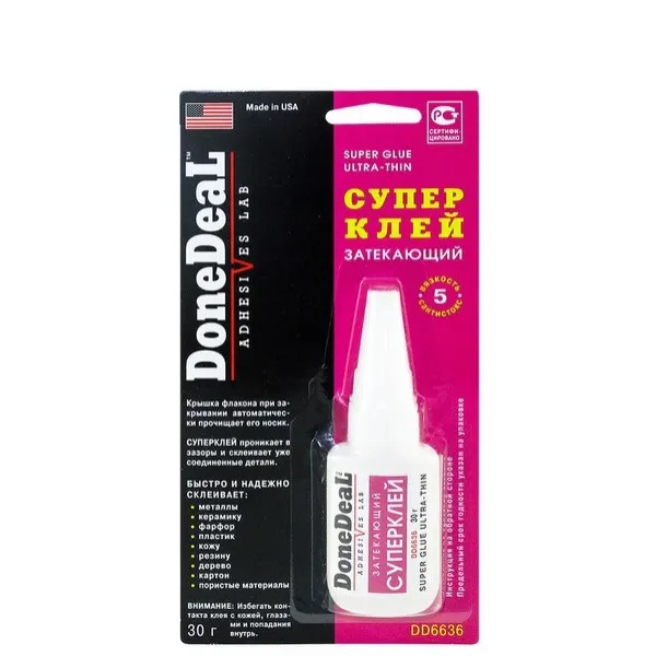 Клей 30гр DONE DEAL DD6636 Клей 30гр DONE DEAL DD6636
